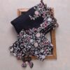Black  Colour Rangoli Silk Sequence Embroidery Work Saree With Blouse - Image 2